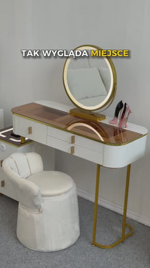 Lumira Soft - Toaletka LED Smart z ładowaniem Qi i Bluetooth